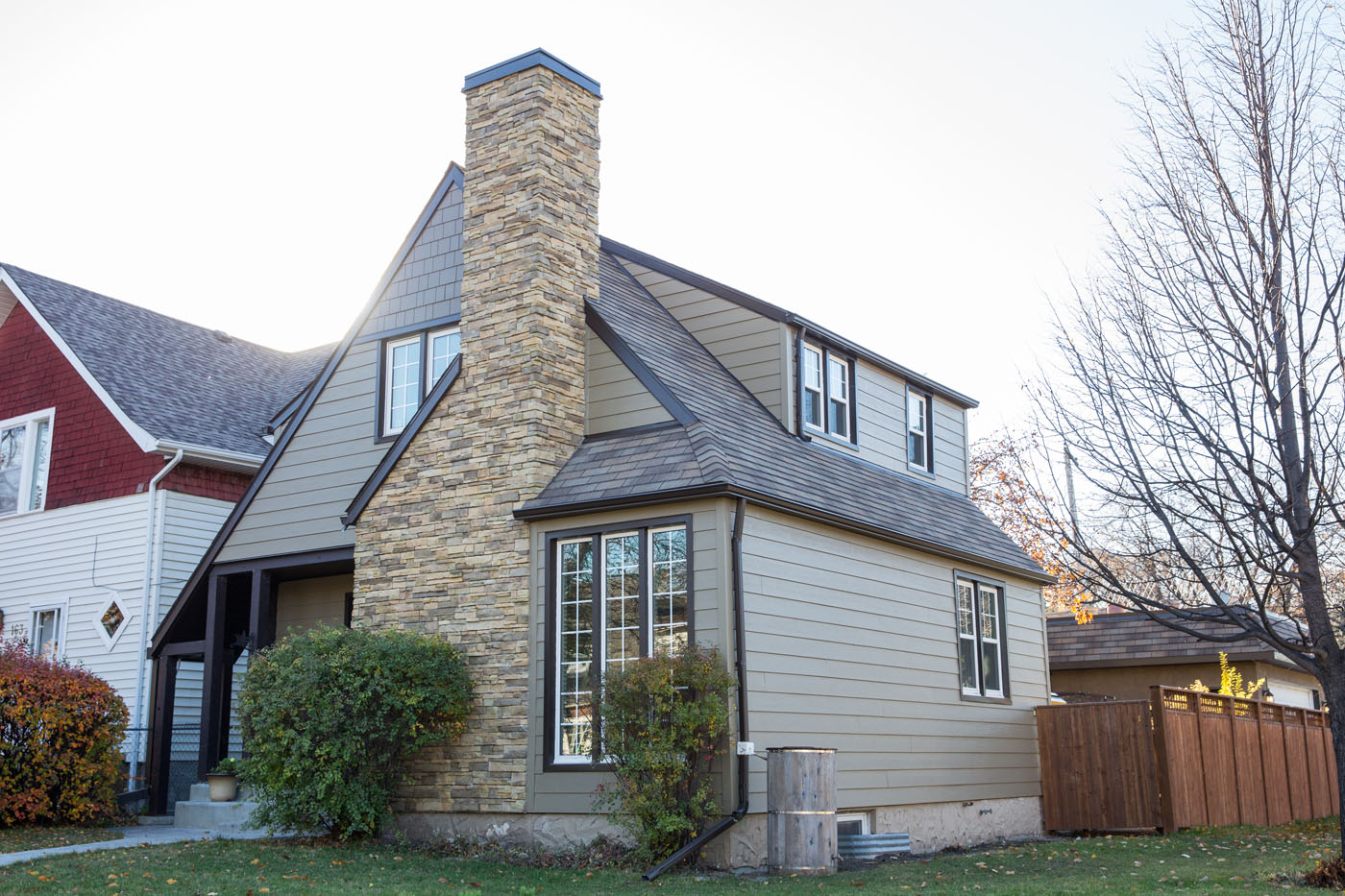 Updated Winnipeg home with Hardie board siding